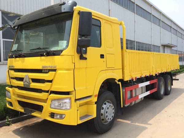 SINOTRUK HOWO 6x4 Cargo Truck with flat roof long cab 336HP_ 14_2CBM